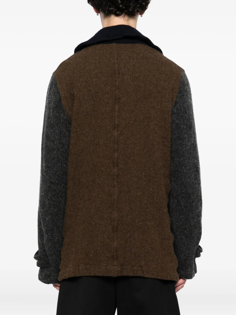 Comme Des Garçons Shirt Jas met contrasterende vlakken Blauw