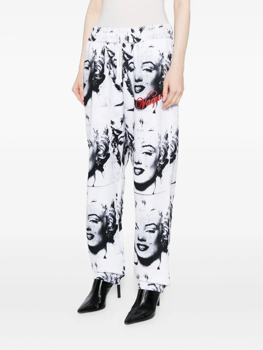 Vaquera Broek met grafische print Wit