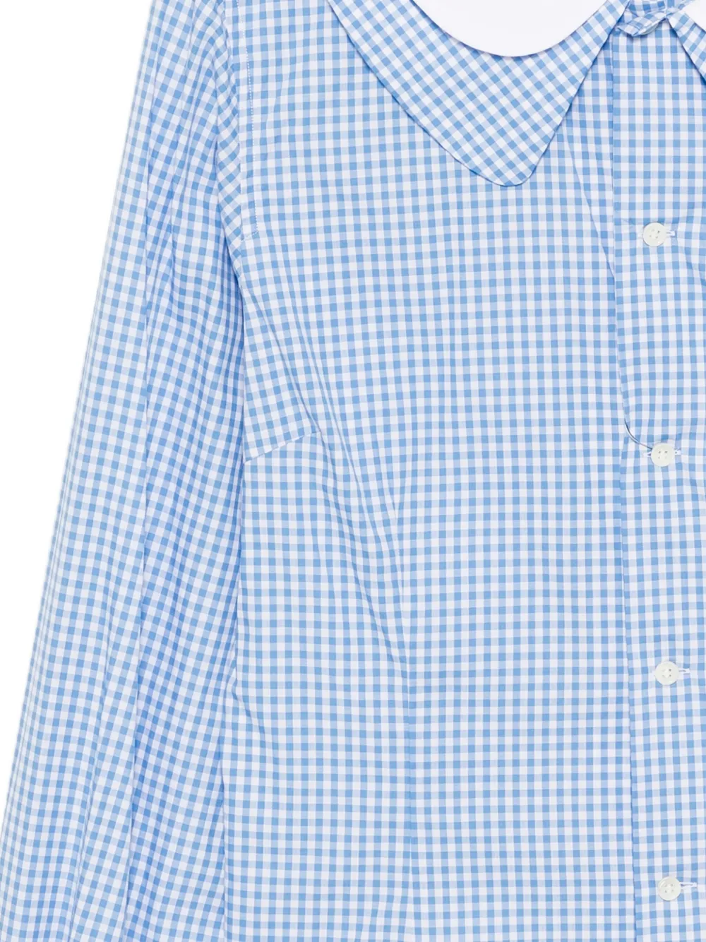 Comme Des Garcons Girl Double-collar Shirt In Blue
