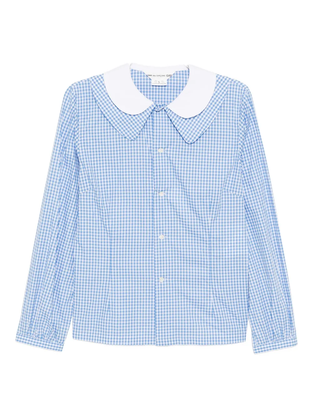 Comme Des Garcons Girl Double-collar Shirt In Blue