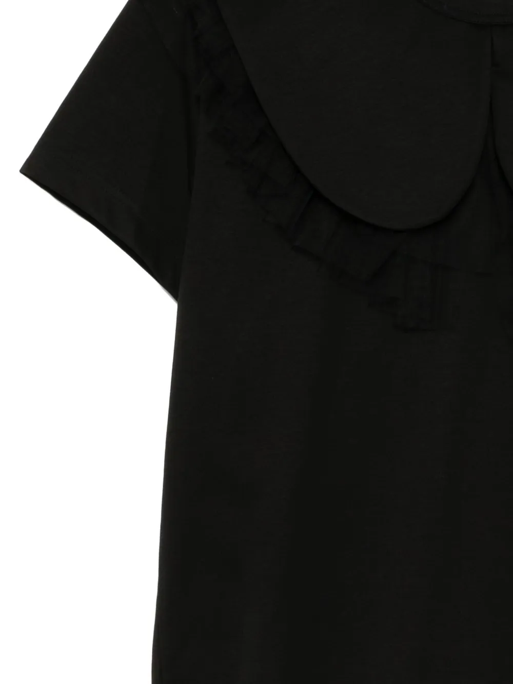 Noir Kei Ninomiya Ruffled-lace Top In Black