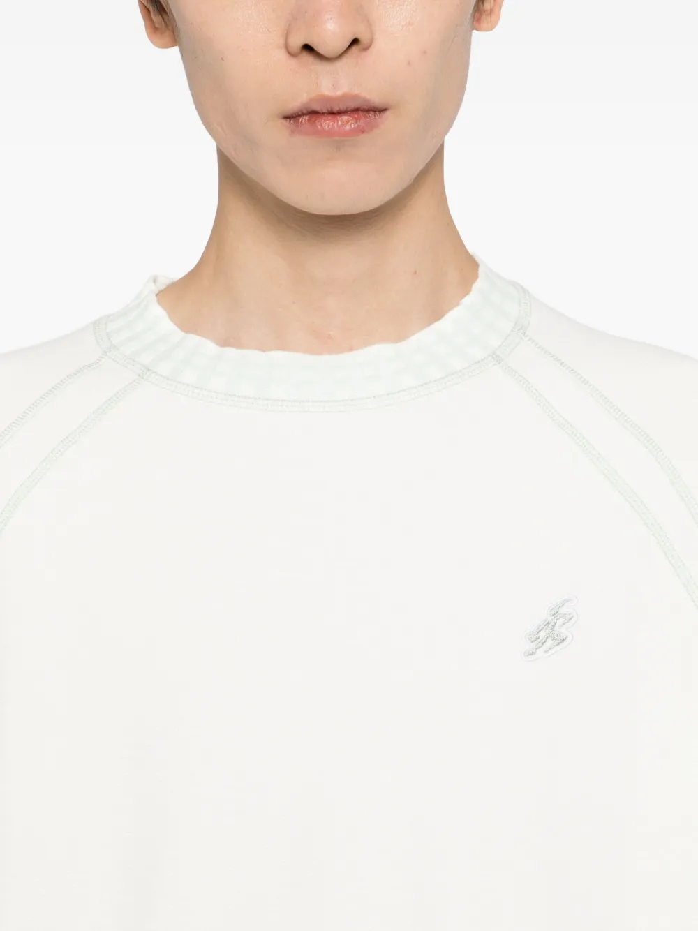 Asics Slogan-embroidered T-shirt In White