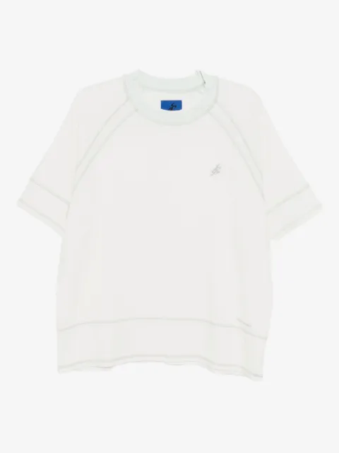 ASICS slogan-embroidered T-shirt