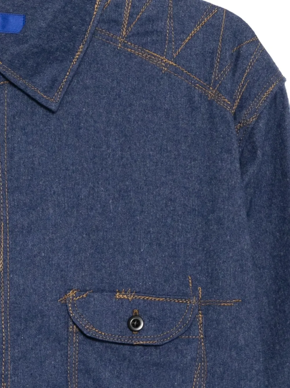 Junya Watanabe MAN Katoenen overhemd Blauw