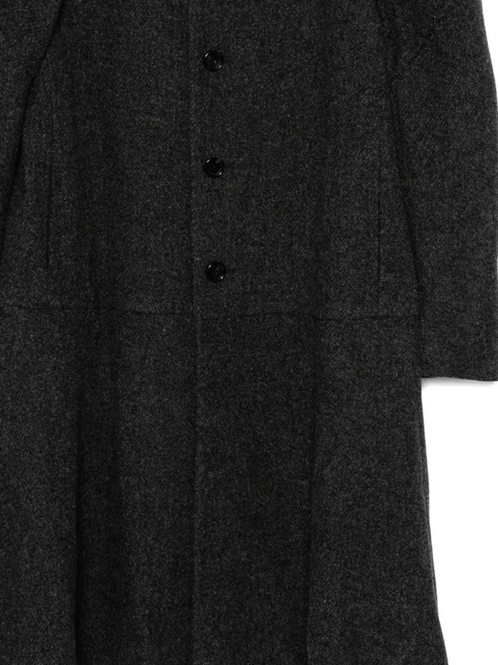 Comme Des Garçons Wool Coat In Black