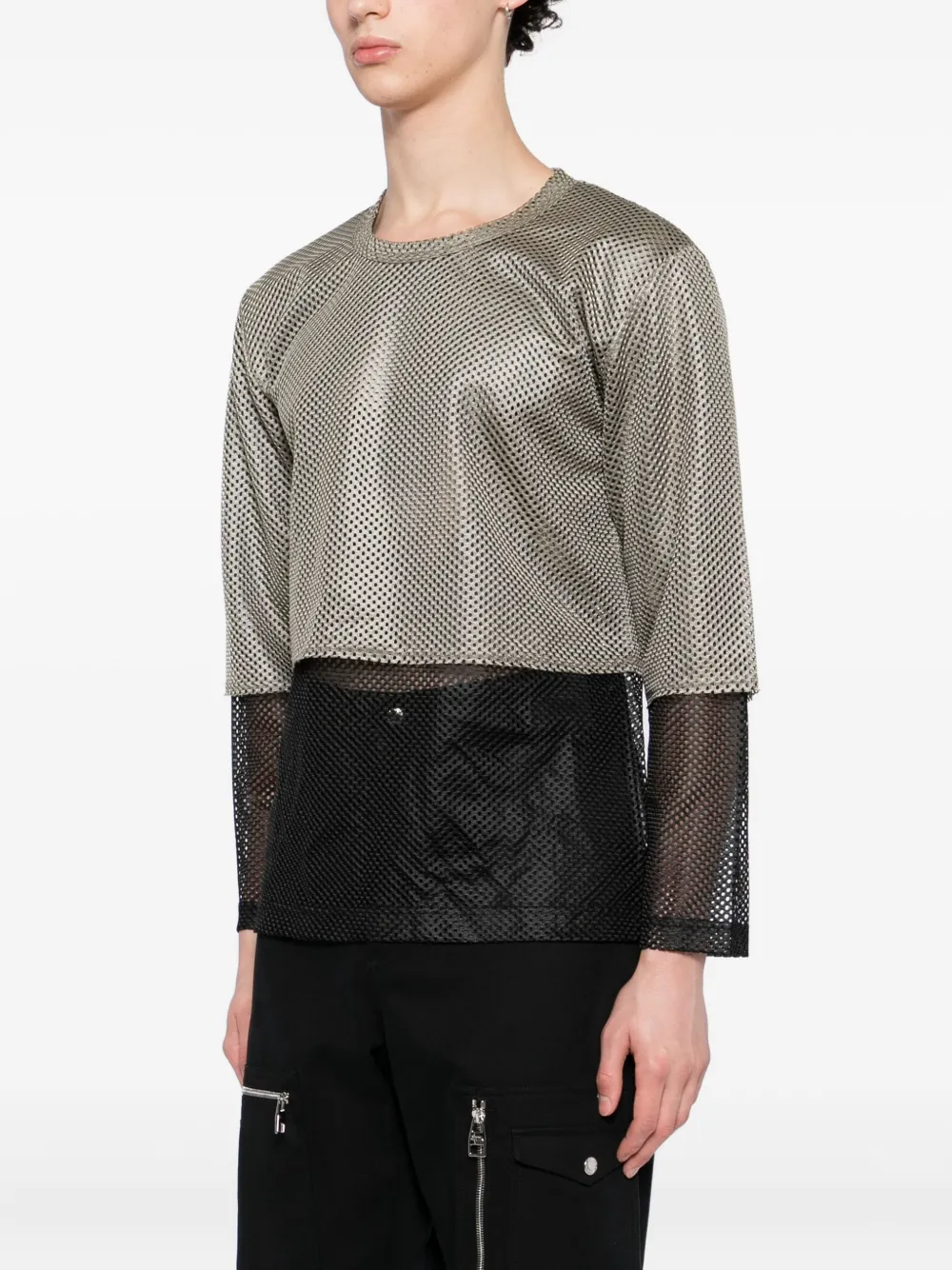 Comme des Garçons Homme Plus Gelaagd T-shirt Groen