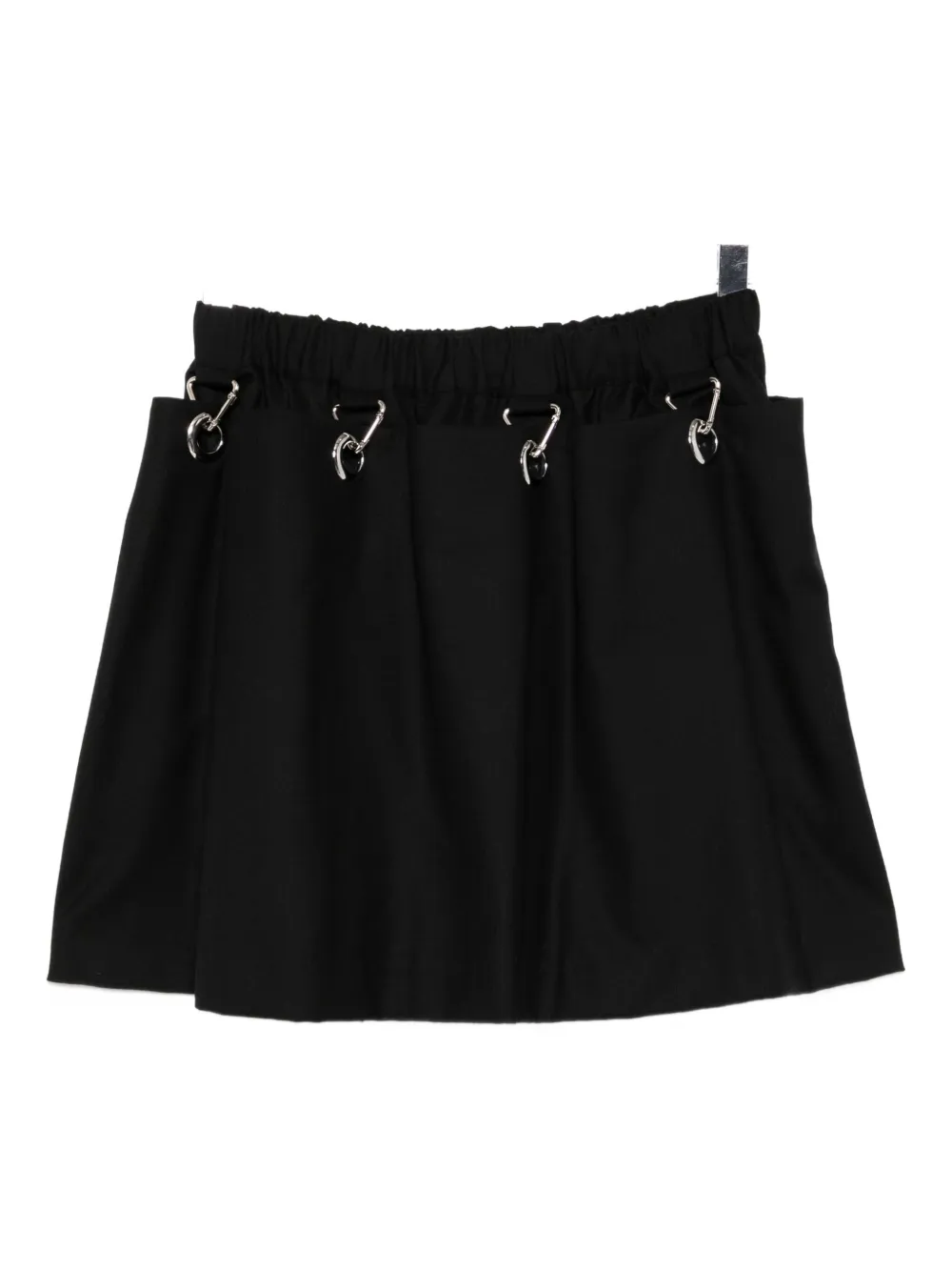Noir Kei Ninomiya Wool Mini Skirt In Black