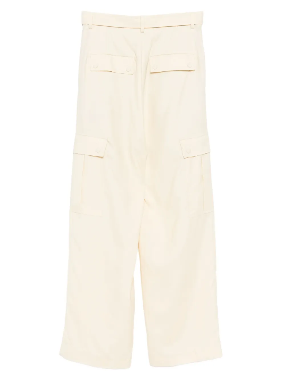 Auralee Cargo broek met structuur - Beige