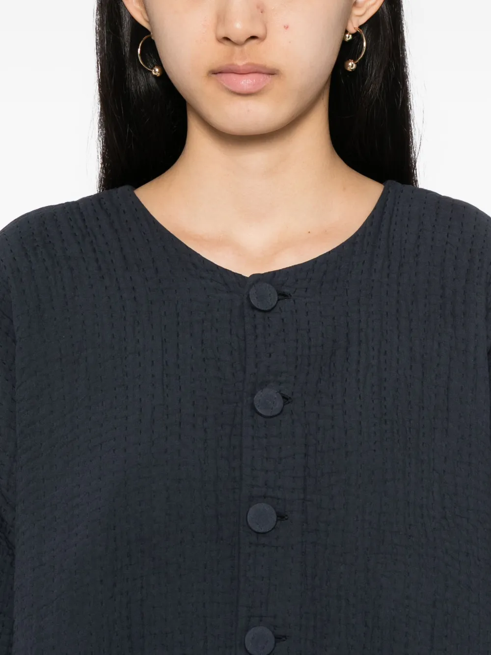 Egg Square Jacket In Black