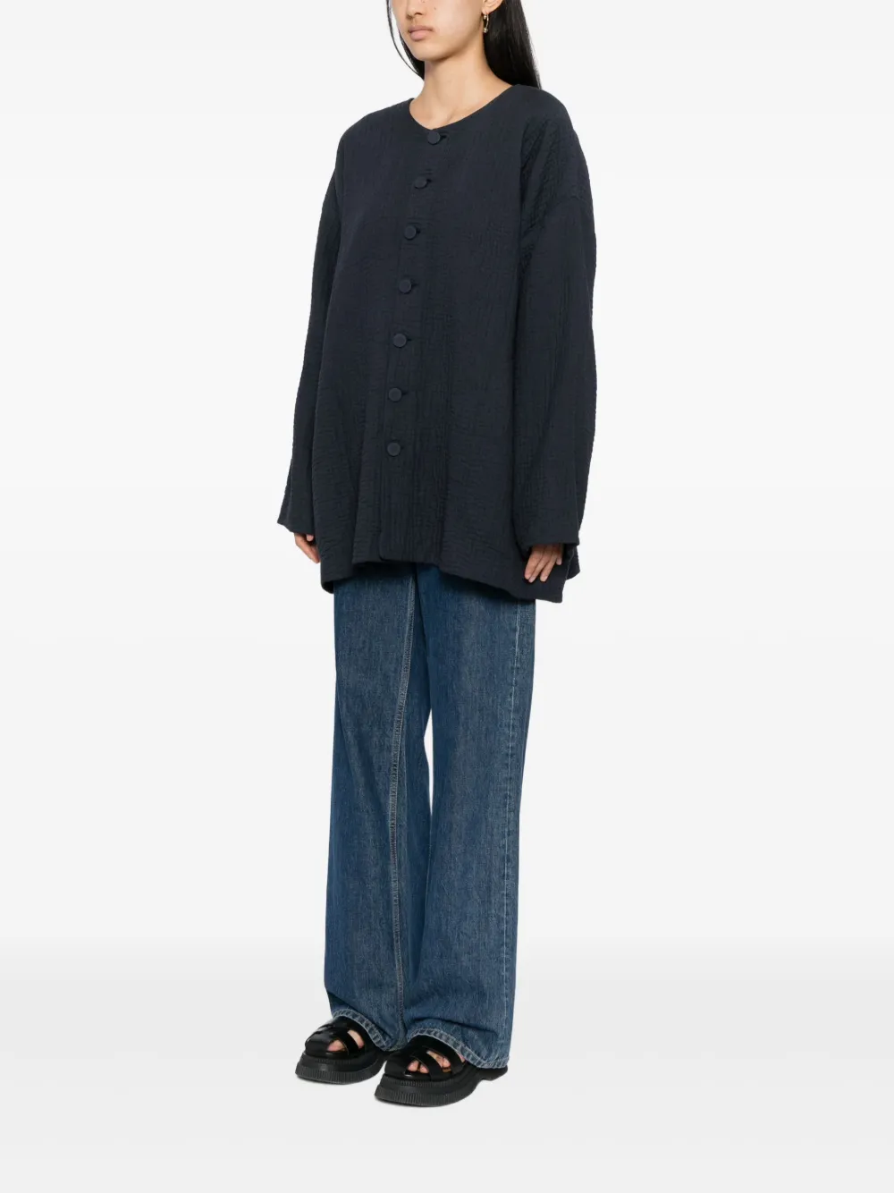 Egg Square Jacket - Blue 