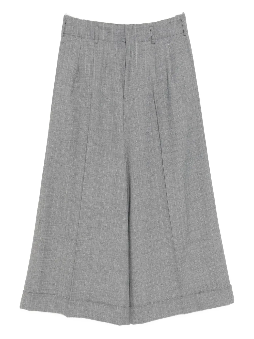 Comme Des Garçons Pinstripe Wide-leg Trousers In Gray