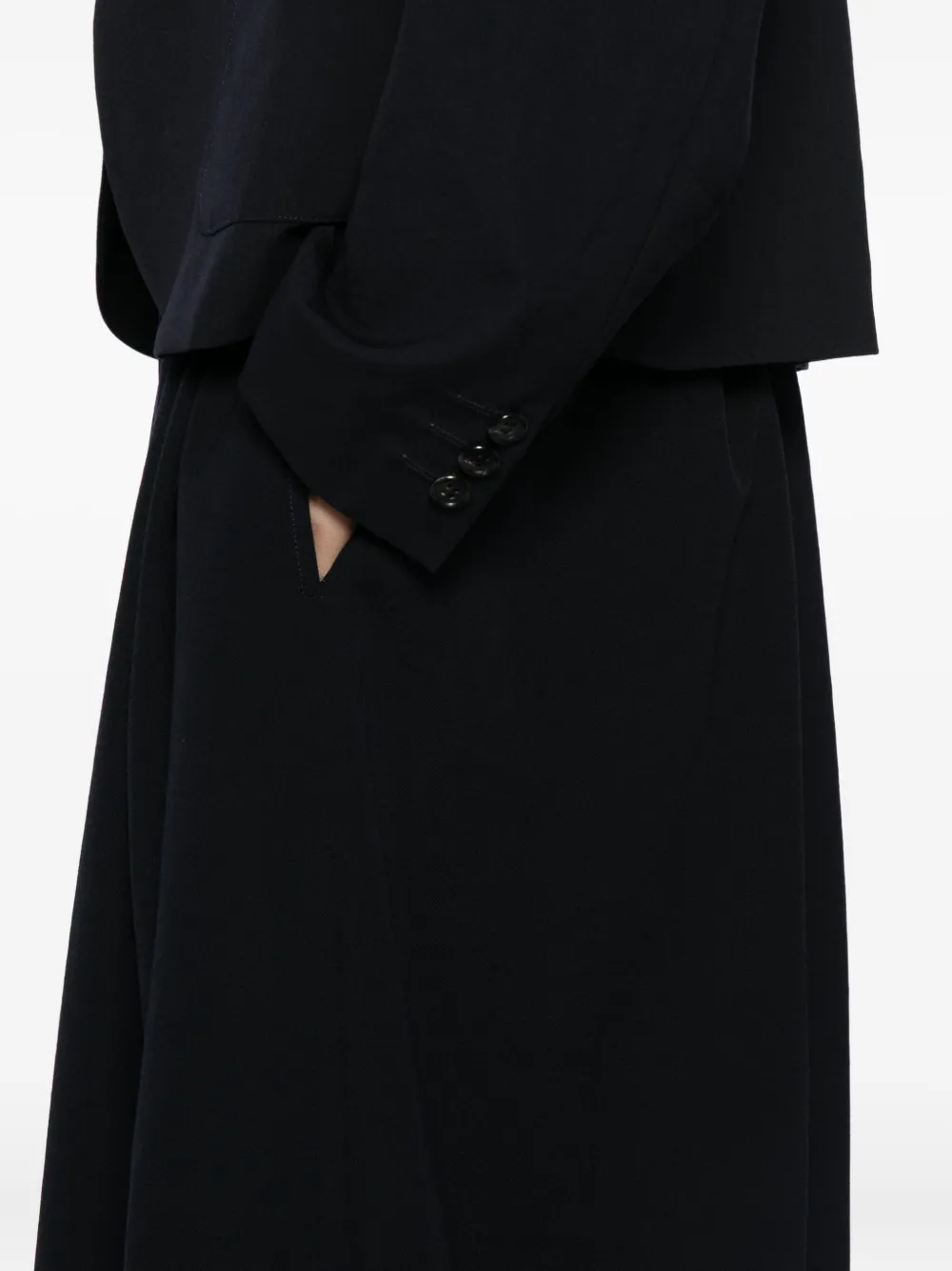 Comme Des Garcons Girl Wool Skirt In Black