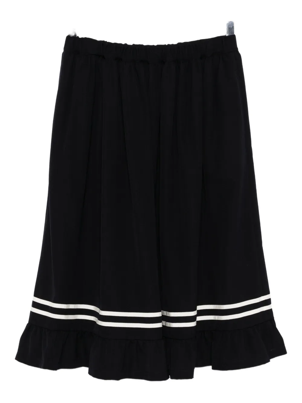 Comme Des Garcons Girl Wool Skirt In Black
