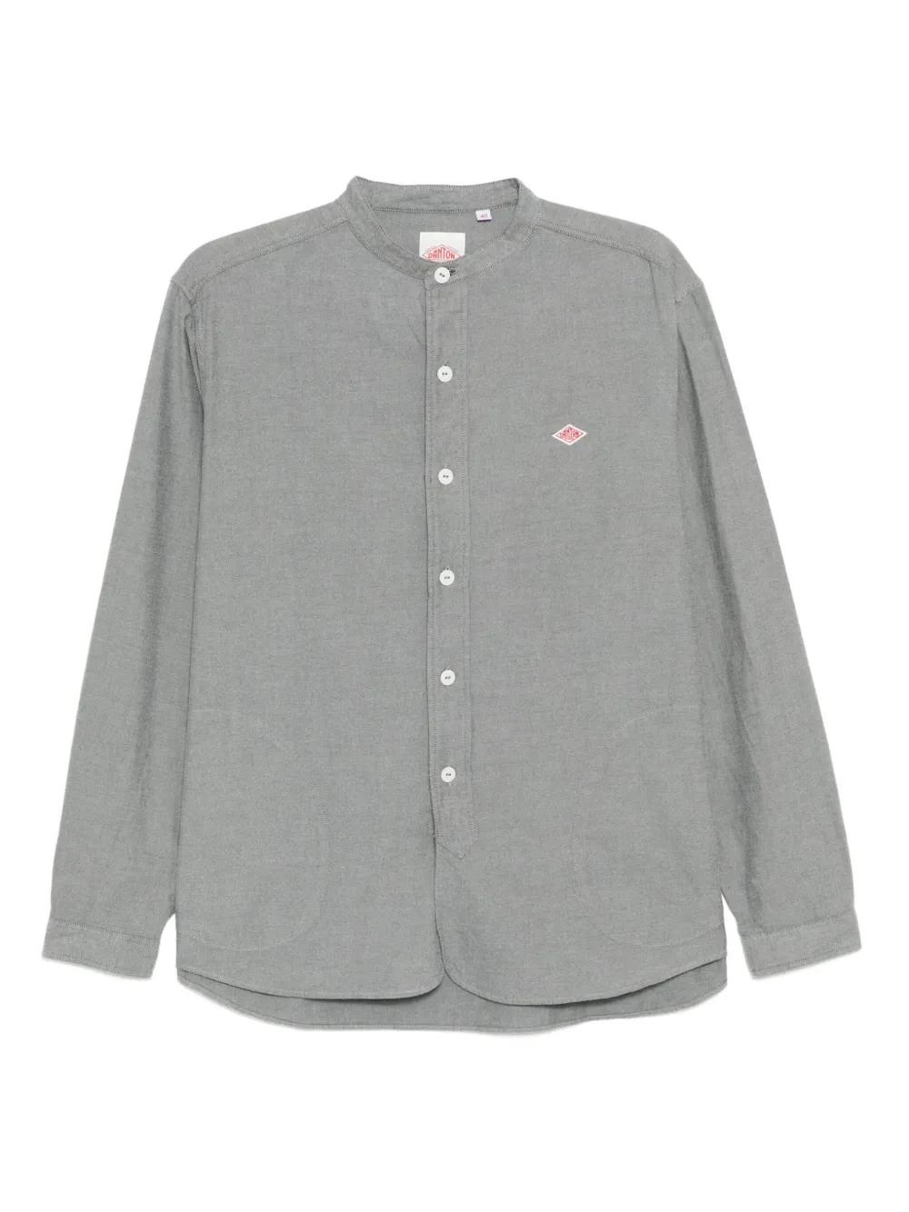 Danton logo-embroidered shirt | Grey | Image 1