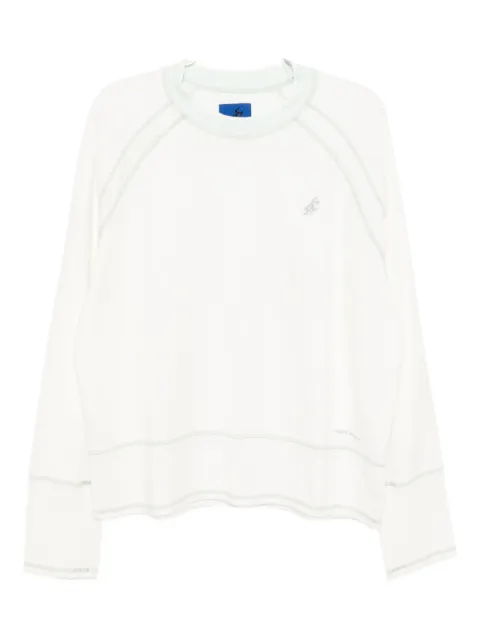 ASICS slogan-embroidered T-shirt