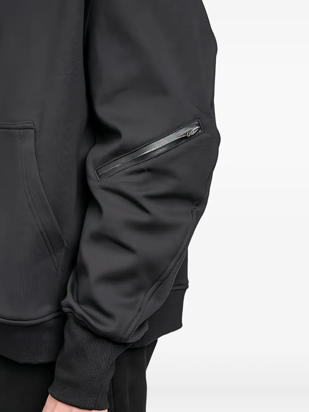 Joe Chia Moth Zip-detail Hoodie In Black