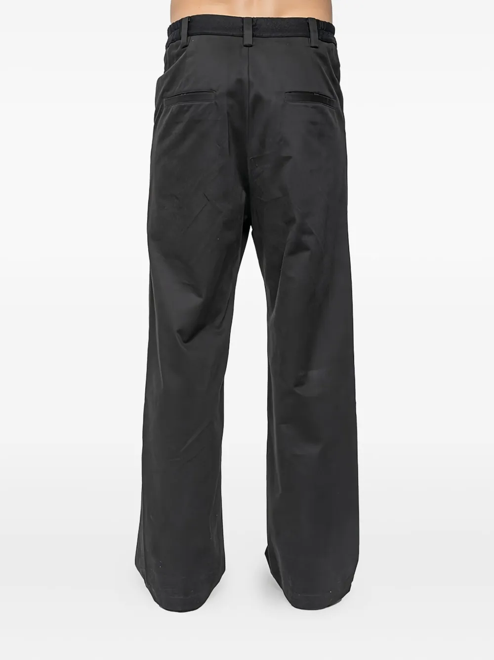 Joe Chia Dooku belt-loop trousers - Zwart