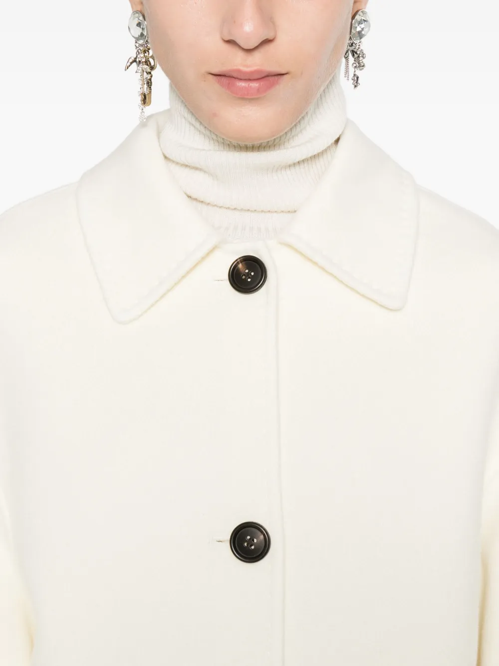 Arma Wollen jack met knopen Beige