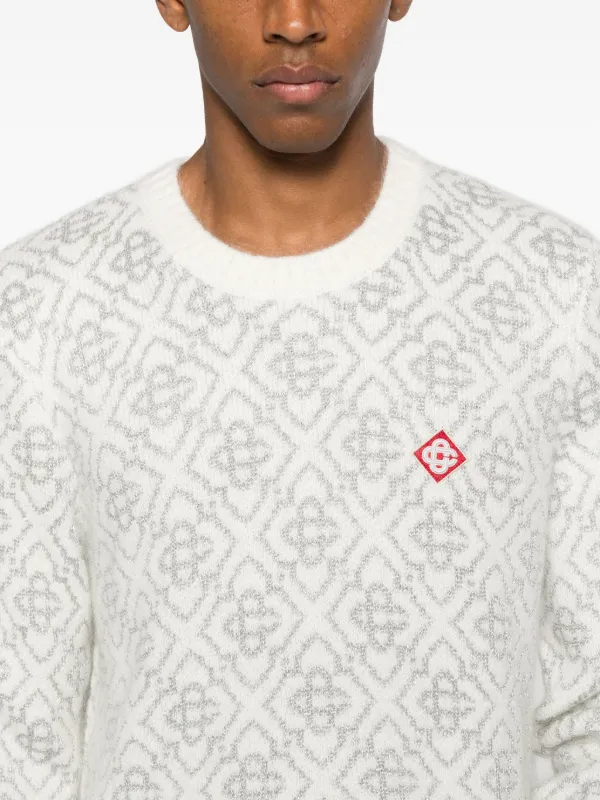 Casablanca ロゴ セーター | ホワイト | FARFETCH JP