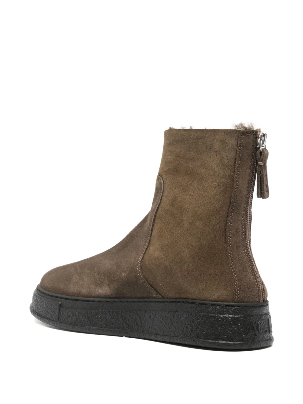 Agl Attilio Giusti Leombruni Tassel Zip Boots In Brown