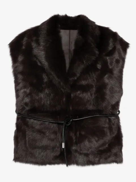 Arma belted reversible gilet