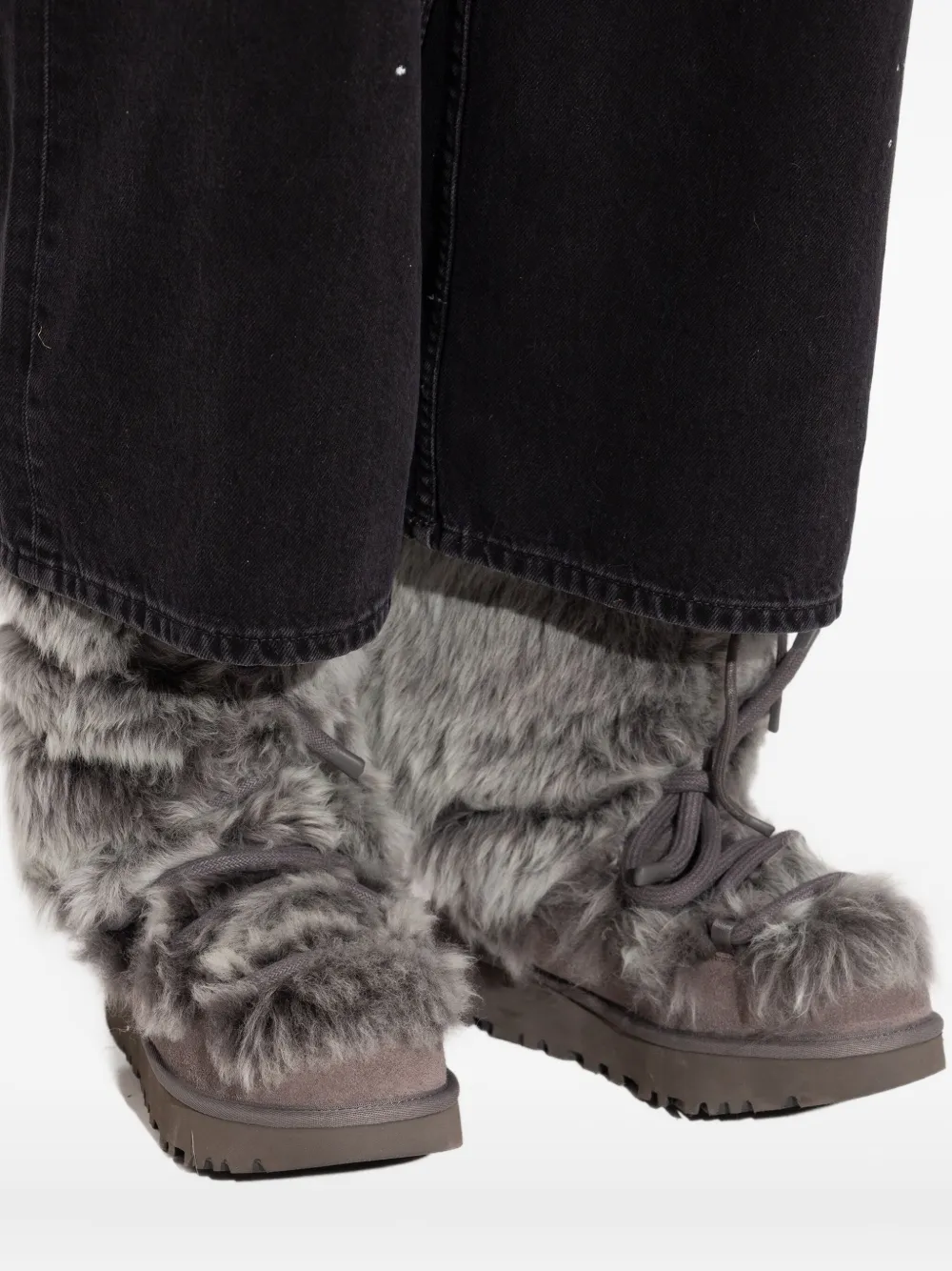 Ugg Chalet Lace-up Boots In Gray