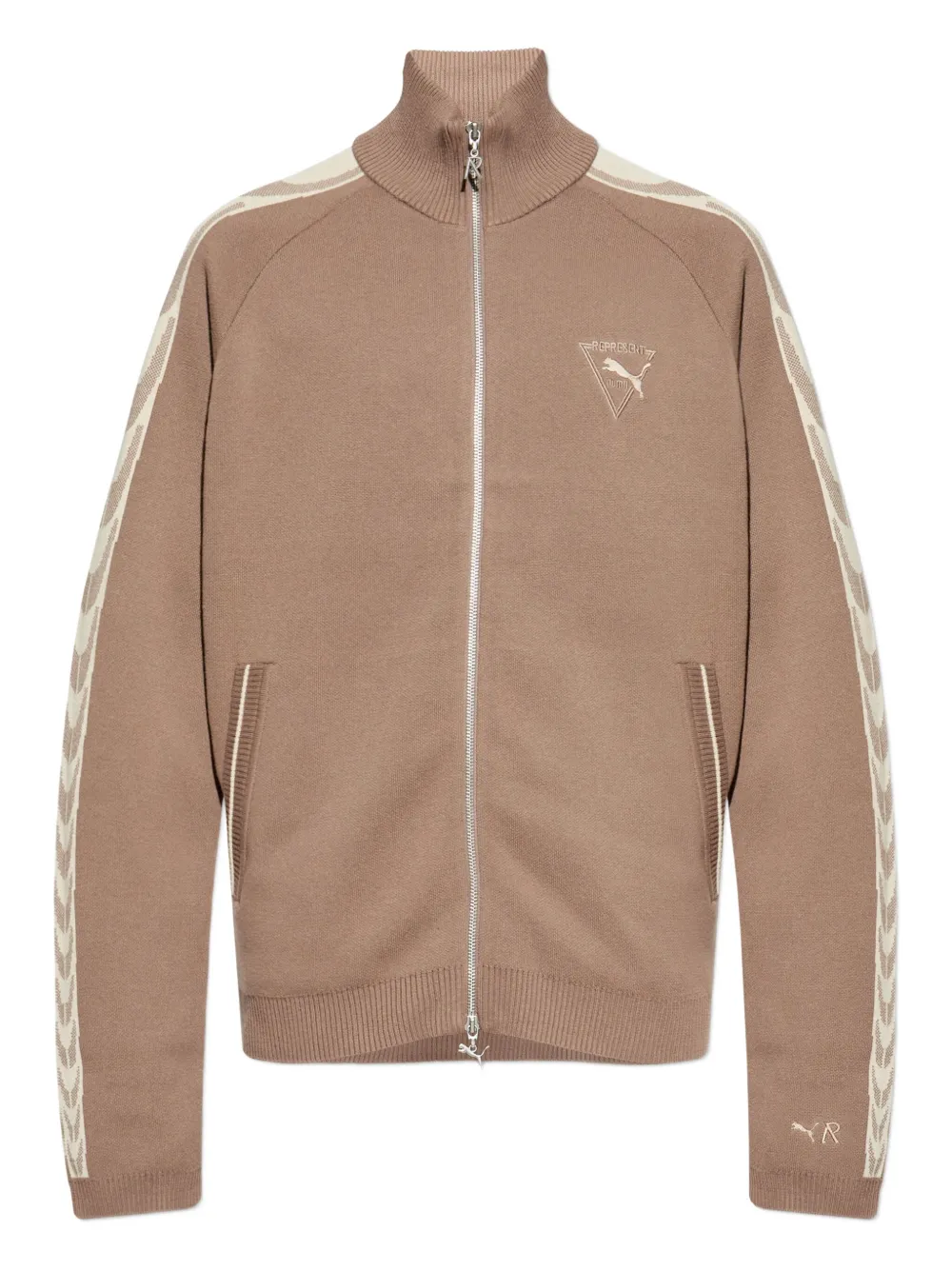 PUMA x Represent sweat zippé à logo brodé | marron | Image 1