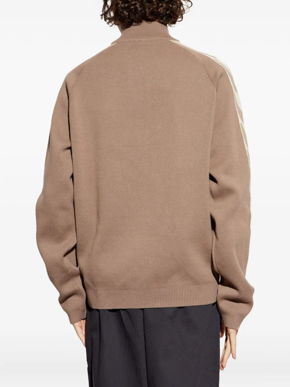 PUMA x Represent sweater met geborduurd logo en rits Bruin