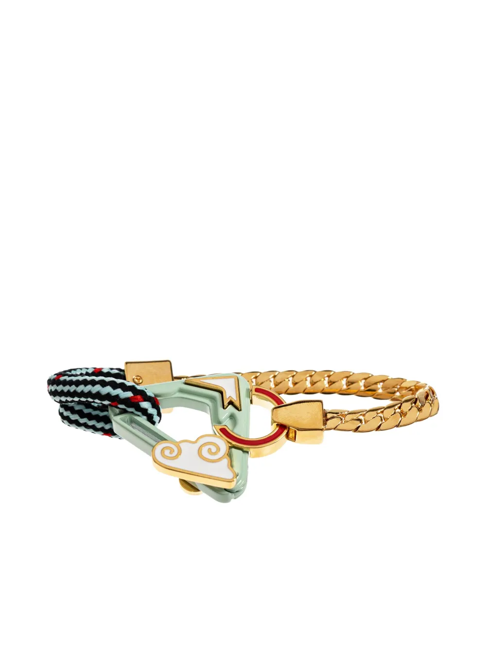 Casablanca Braided-chain Bracelet In Gold
