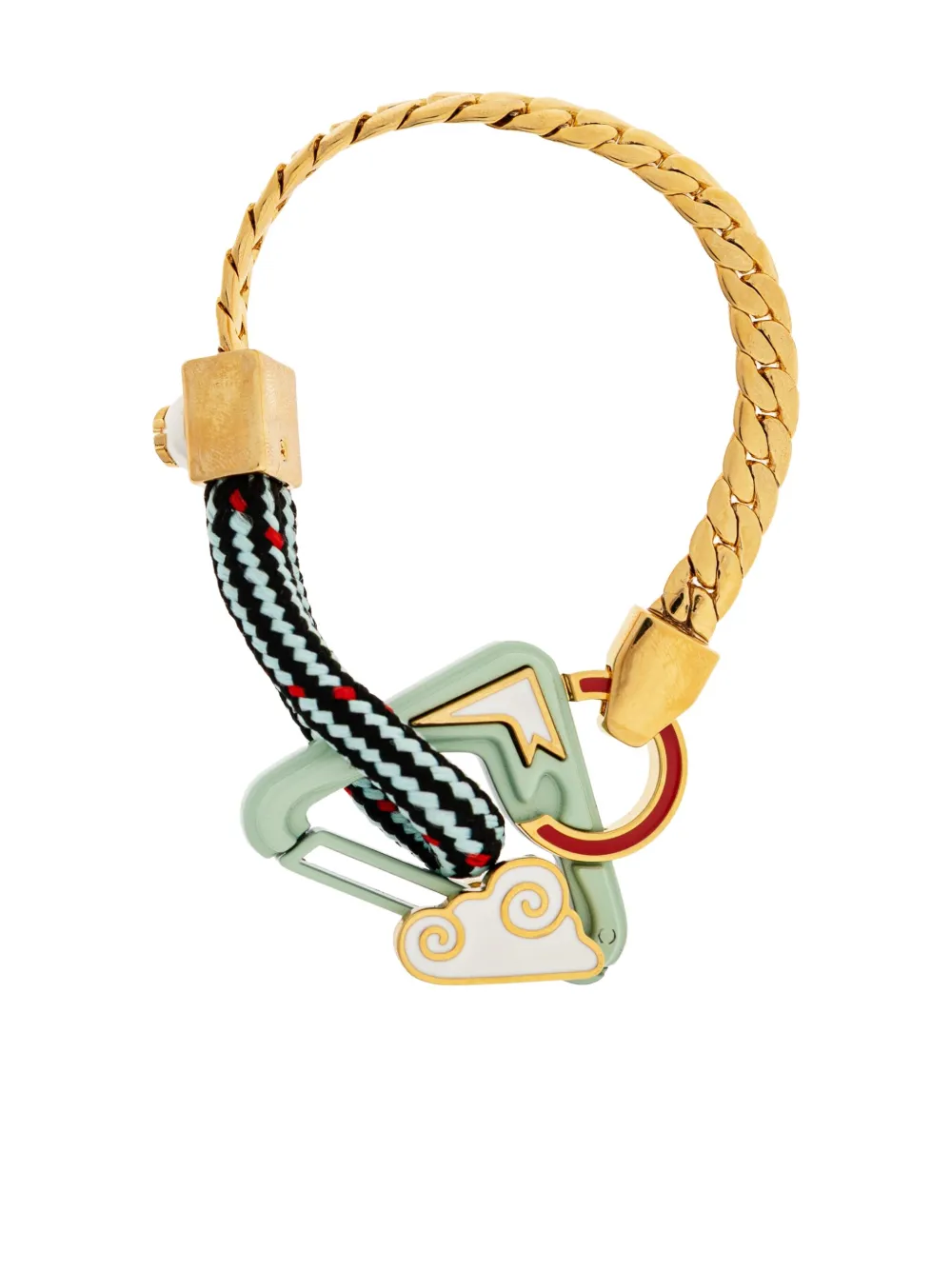 Casablanca Braided-chain Bracelet In Gold