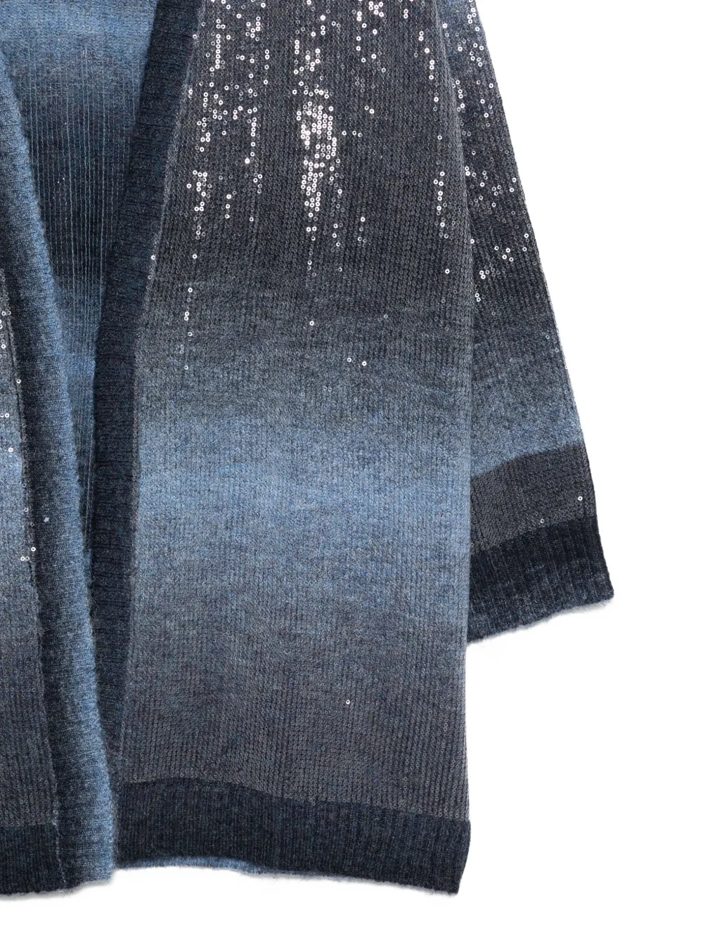 Liu •jo Sequin-embellished Cardigan In Blue