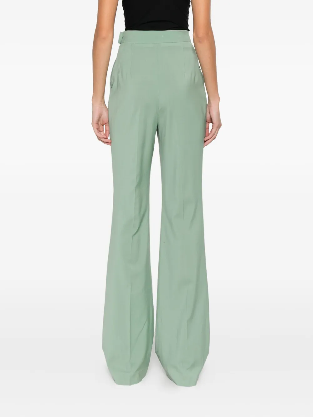 M.marquise Lixia Flared Trousers In Green