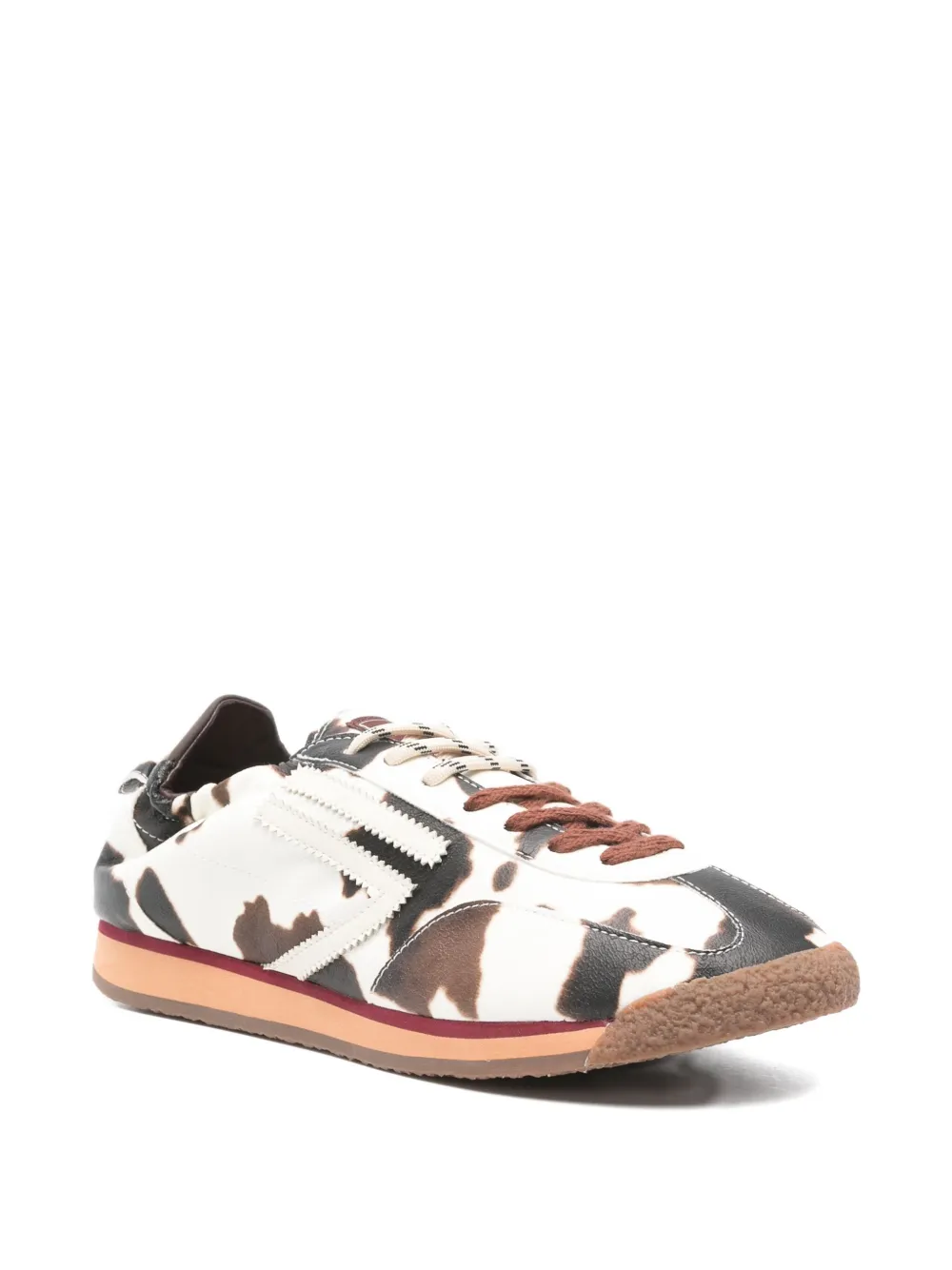 Puraai Panther Cow leren sneakers - Wit