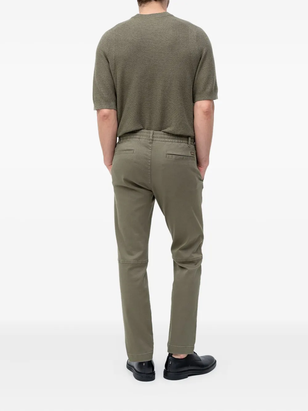 BOSS Sanderson broek met trekkoord - Groen