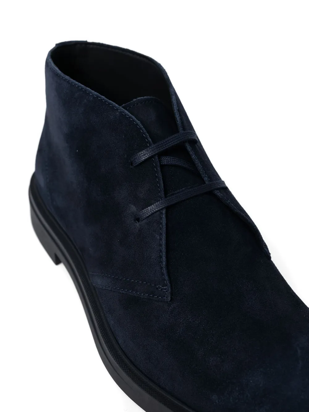 BOSS Suède veterlaarzen Blauw