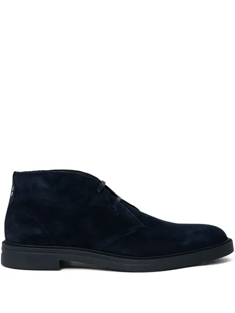 BOSS lace-up suede boots