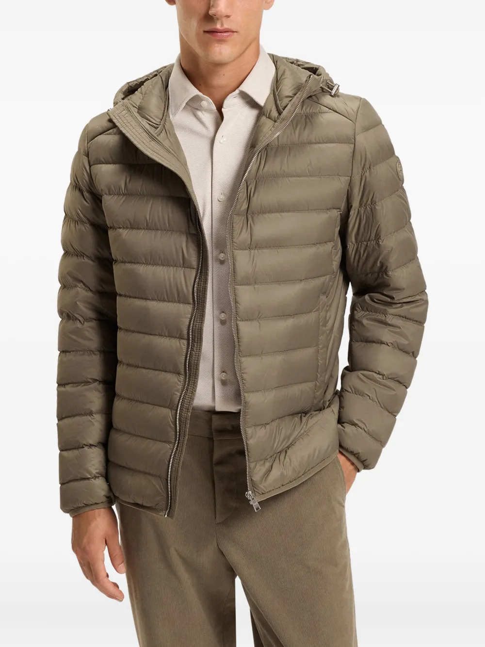 BOSS H-Dimeo gewatteerd jack met capuchon Beige