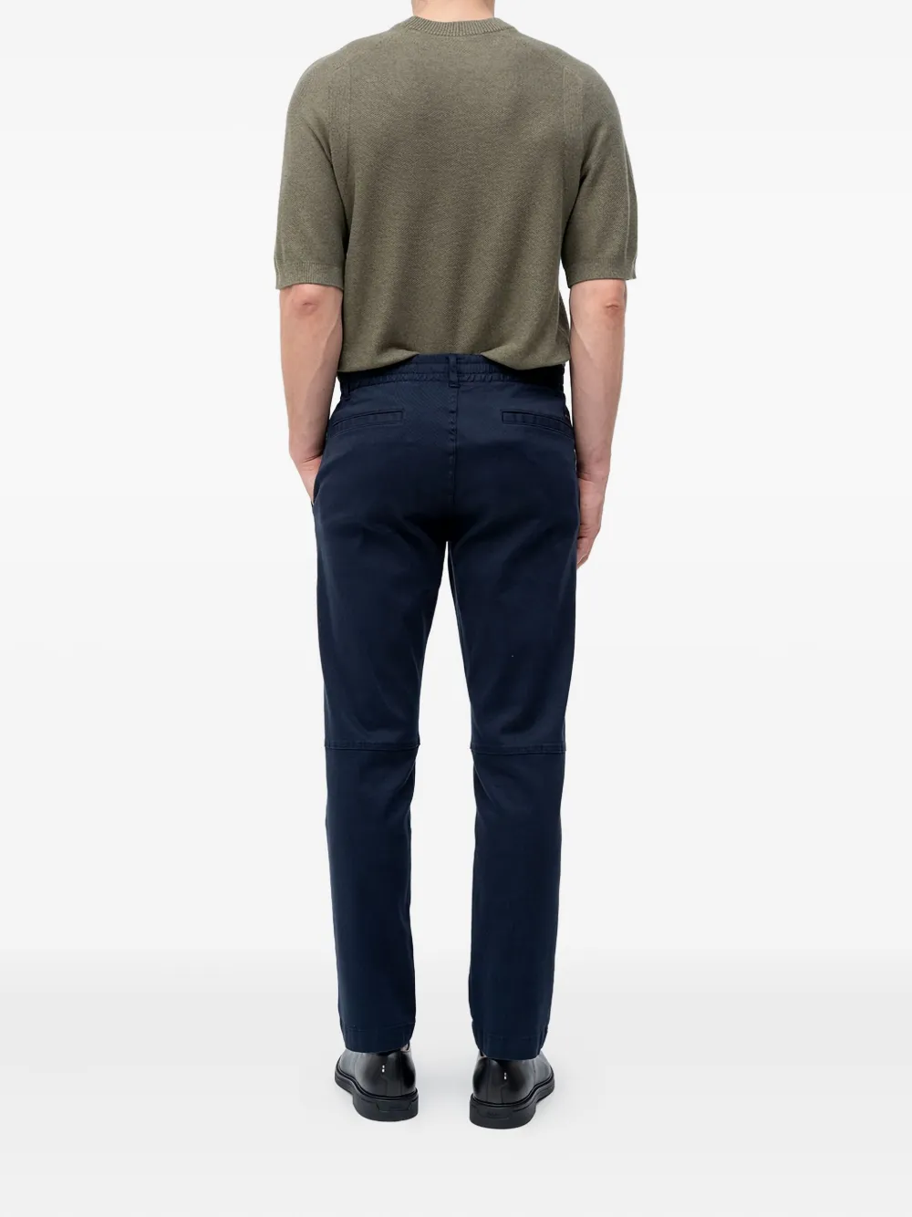 BOSS Katoenen chino - Blauw
