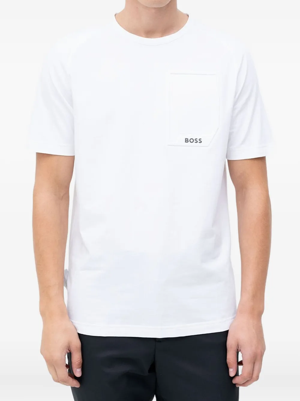BOSS pocket-detail cotton T-shirt - Bianco