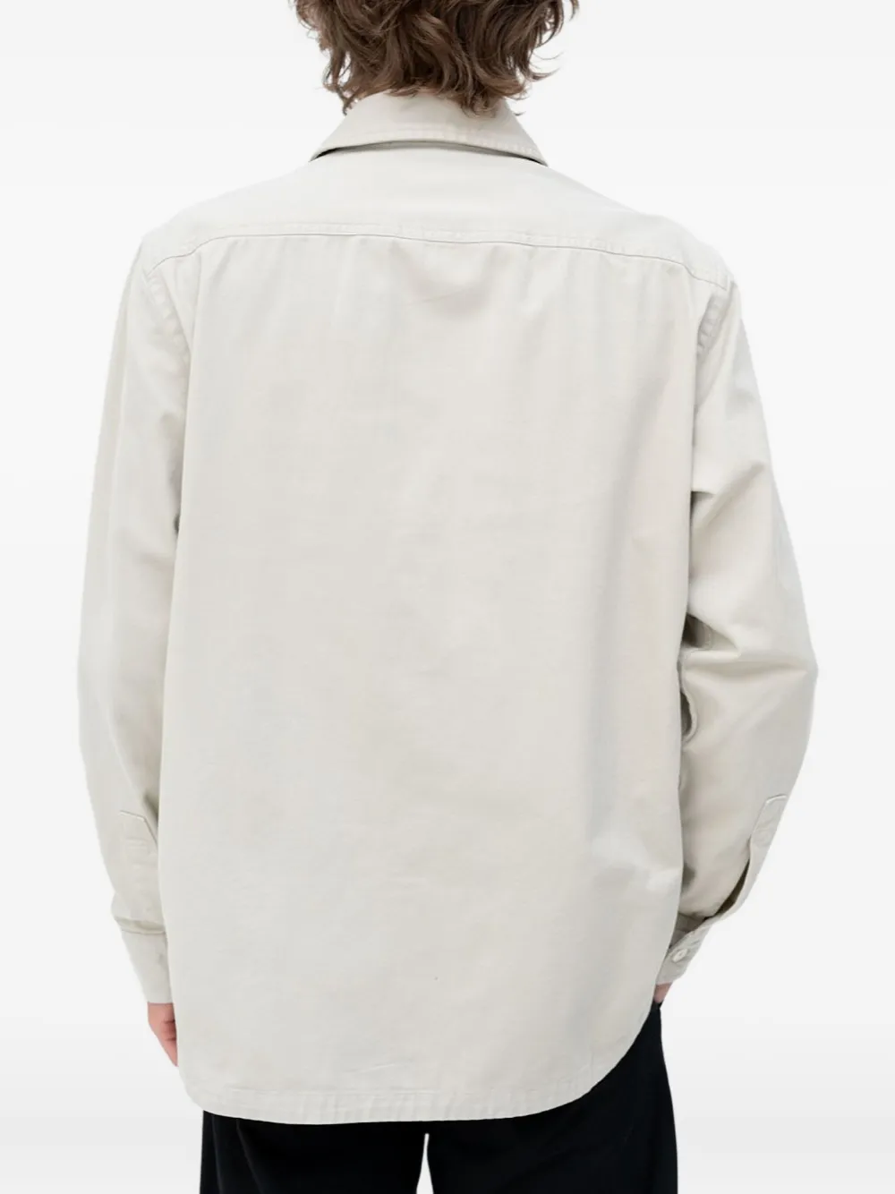 BOSS Overhemd met borstzak - Beige