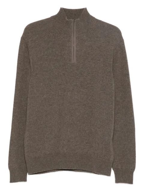 Agnona half-zip mock-neck jumper