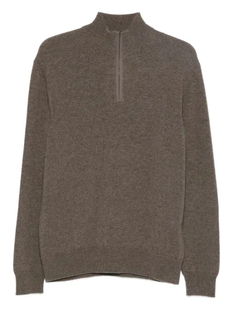 Agnona half-zip mock-neck jumper