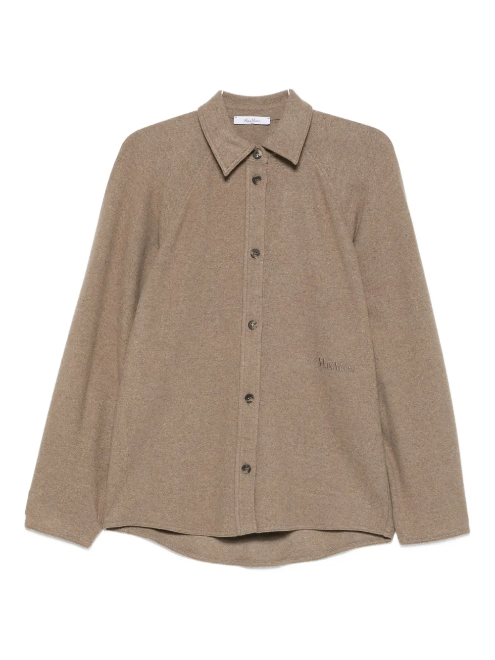 Max Mara Ceci Long-sleeved Shirt In Brown