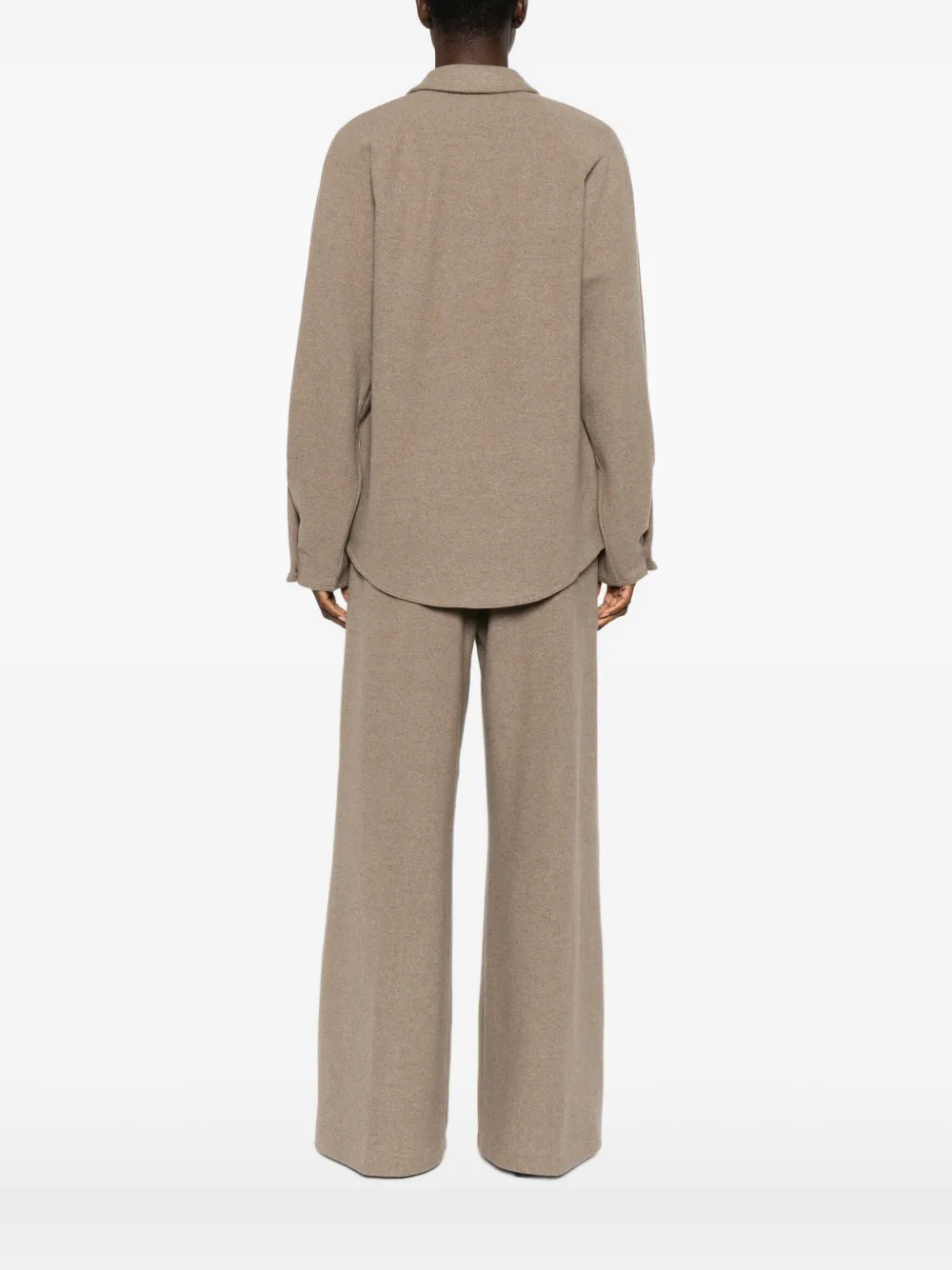 Max Mara Ceci Long-sleeved Shirt In Brown