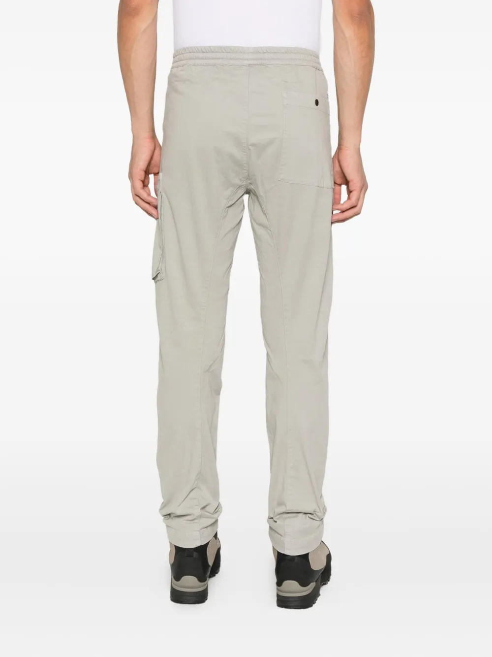 C.P. Company Satijnen cargo broek Grijs