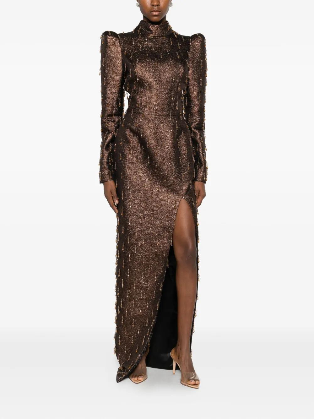 M.marquise Lora Dress In Brown