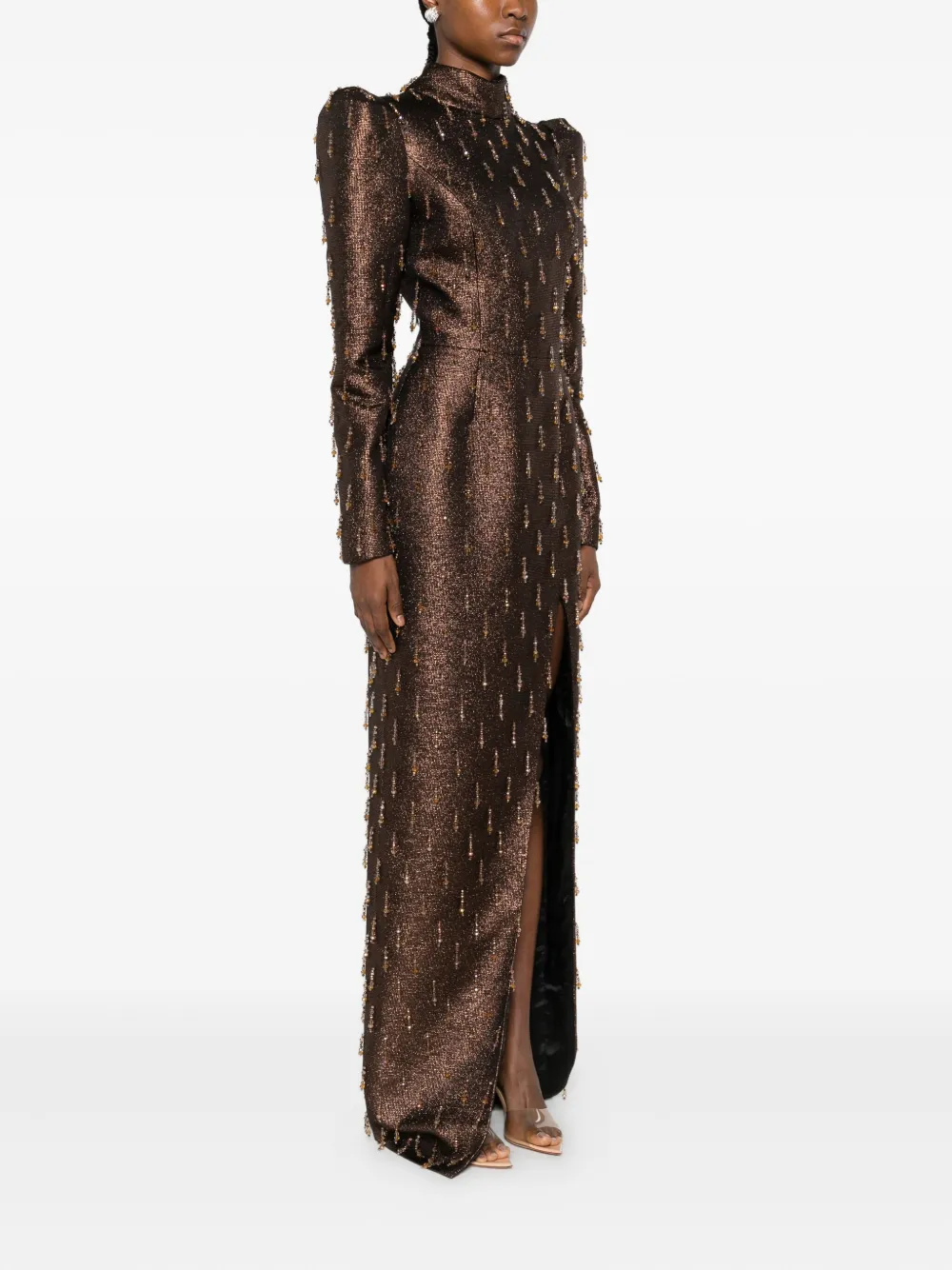 M.marquise Lora Dress In Brown