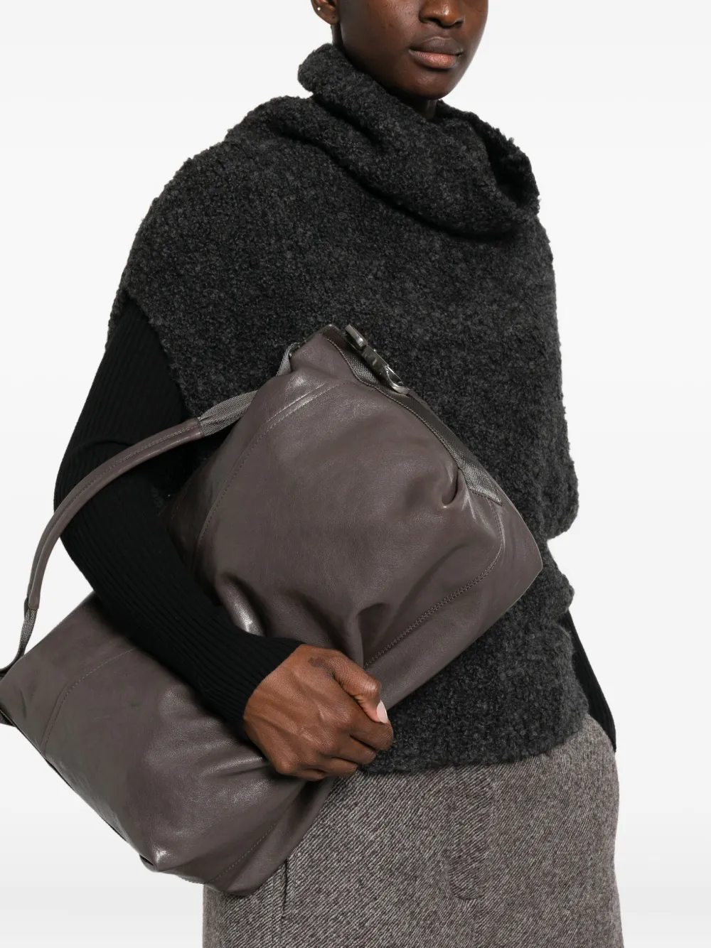 LEMAIRE Berlingot shoulder bag - Bruin