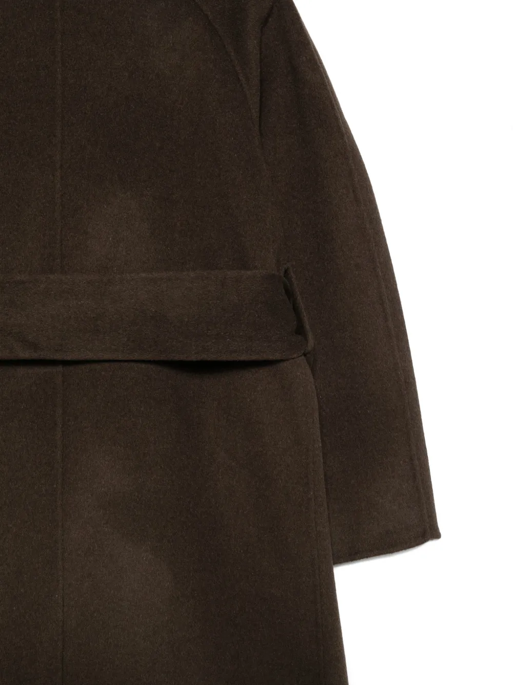Soeur Harvard Belted Single-breasted Coat In Brown