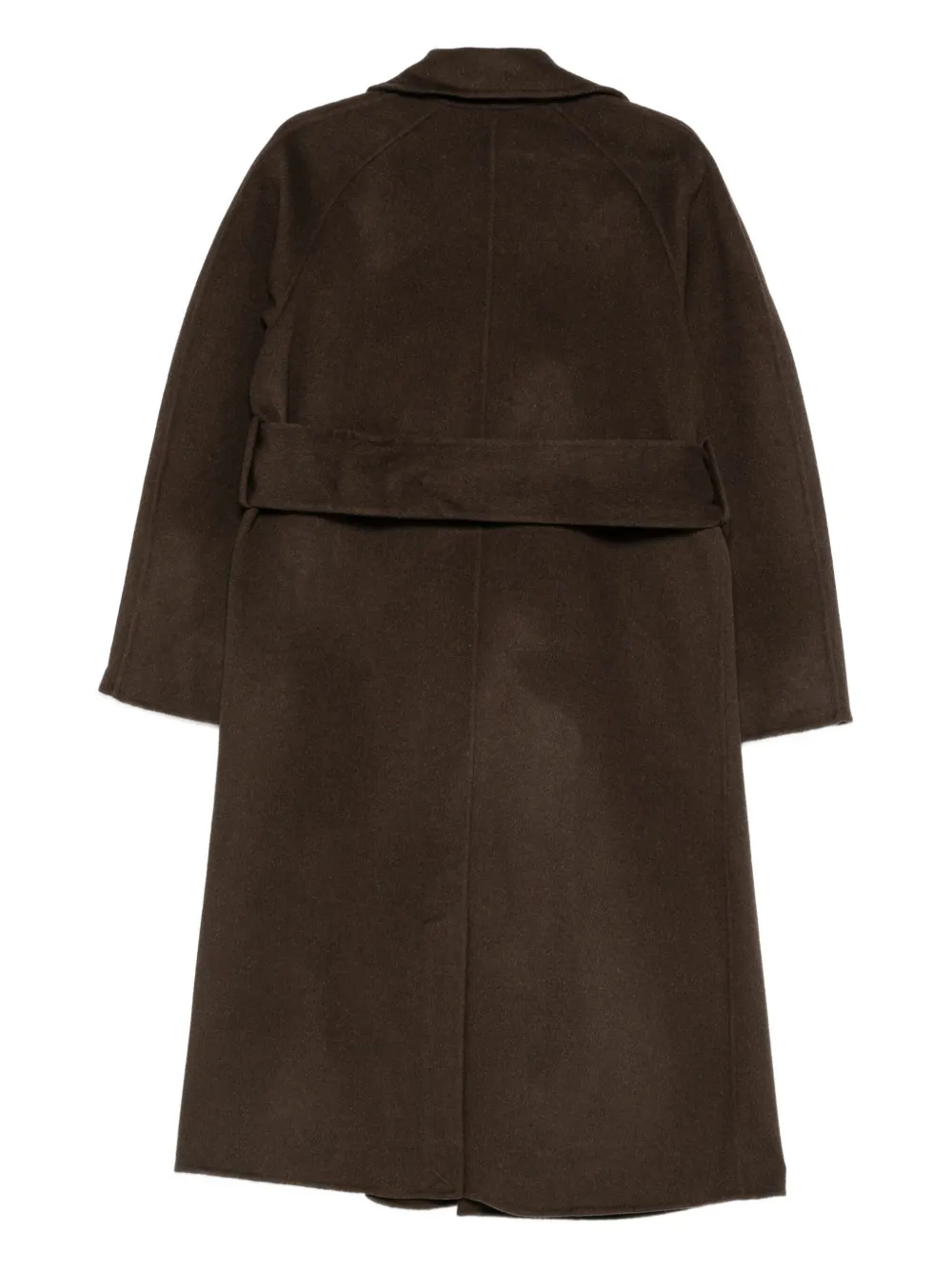 Soeur Harvard Belted Single-breasted Coat In Brown